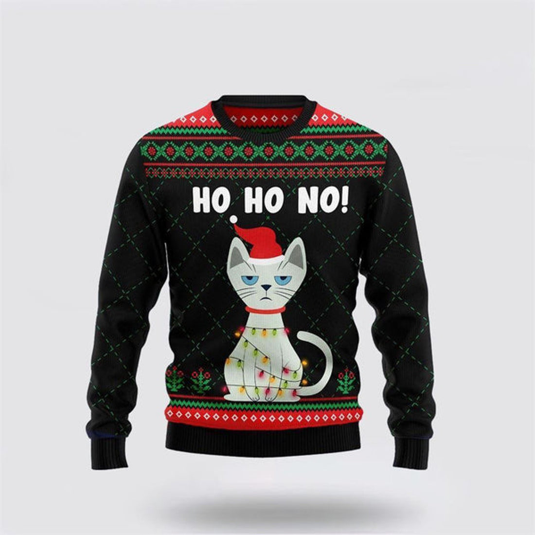 FUNSTUFFPRINT Christmas Is Better With Cat Ugly Christmas Sweater For Men And Women, Best Gift For Christmas, Christmas Fashion Winter  Ugly  Sweater