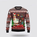 FUNSTUFFPRINT Christmas Llama Falalala Ugly Sweater - Sweater Gifts For Pet Lover Ugly Sweater