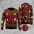 FUNSTUFFPRINT Christmas Symbols Ugly Christmas Sweater, Christmas Sweater, Ugly Sweater, Funny Xmas Sweaters Ugly Sweater