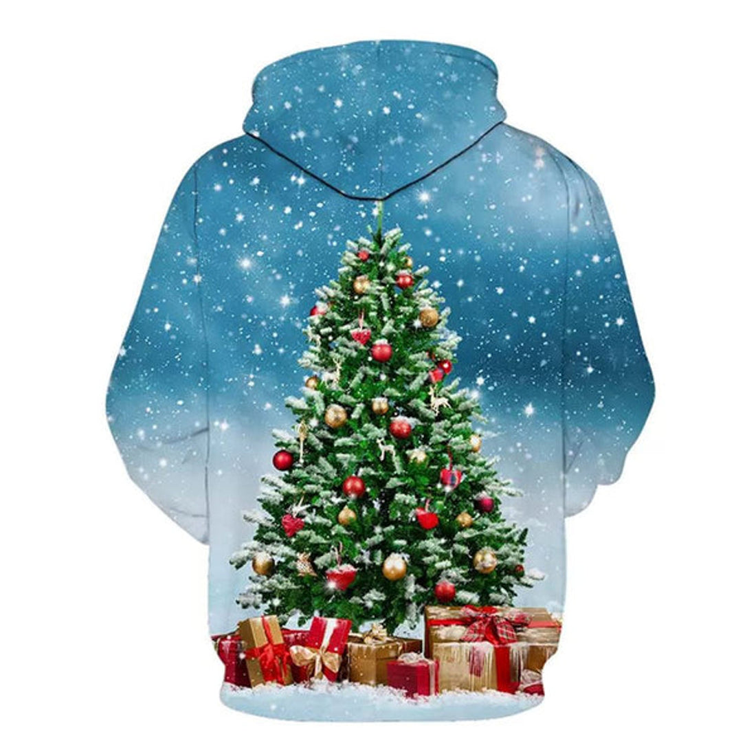 FUNSTUFFPRINT 3D Christmas Tree Gifts All Over 3D Hoodie and Zip Hoodie
