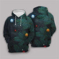 FUNSTUFFPRINT 3D Christmas Tree Green All Over 3D Hoodie and Zip Hoodie