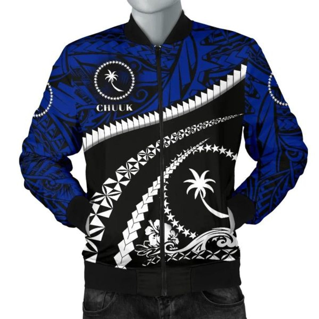 FUNSTUFFPRINT Chuuk Men Bomber Jacket - Road to Hometown 3D Bomber Jacket