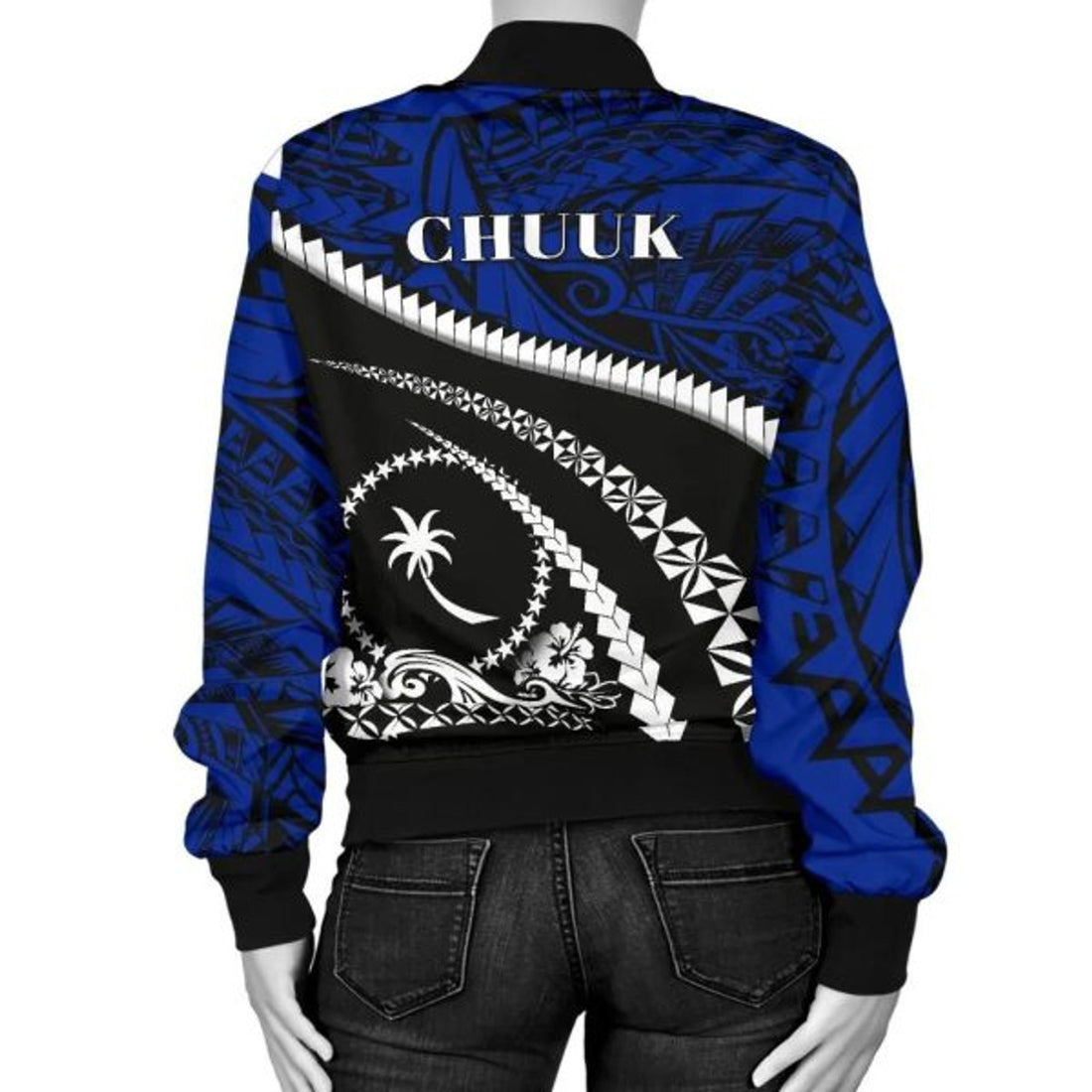 FUNSTUFFPRINT Chuuk Women Bomber Jacket - Road to Hometown 3D Bomber Jacket