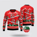 FUNSTUFFPRINT Citybarks Firefighter Ugly Sweater - Christmas Gifts For Firefighters Ugly Sweater