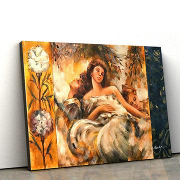Clasic Oil Love And Tenderness Oil Painting Canvas Wall Art - Canvas Wall Decor - Home Decor Living Room