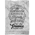 FUNSTUFFPRINT Clothe Yourselves Colossians 312 Fleece Blanket - Christian Blanket - Bible Verse Blanket