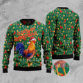 FUNSTUFFPRINT Cluck-Ry Christmas Ugly Christmas Sweater, Christmas Sweater, Ugly Sweater, Funny Xmas Sweaters Ugly Sweater