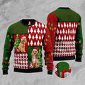 FUNSTUFFPRINT Cockapoo Hohoho Ugly Christmas Sweater, Christmas Sweater, Ugly Sweater, Funny Xmas Sweaters Ugly Sweater