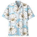 Collection Sheep Illustration Design Hawaiian Shirt
