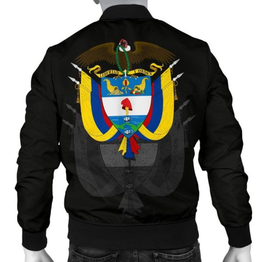 FUNSTUFFPRINT Colombia Men's 3D Bomber Jacket