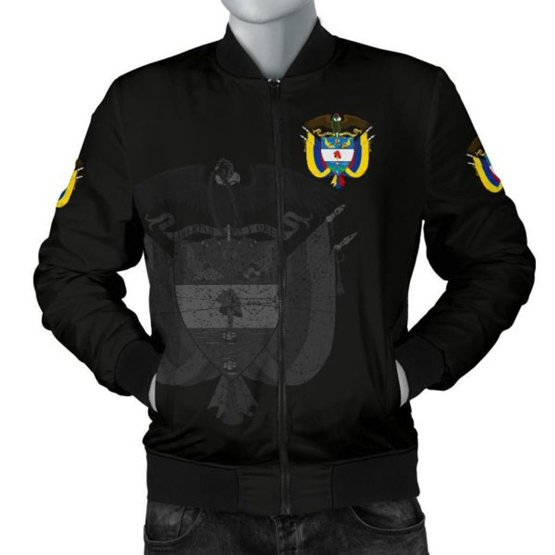 FUNSTUFFPRINT Colombia Men's 3D Bomber Jacket