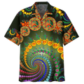 Colorful Spiral Design Hippie Pattern Hawaiian Shirt