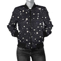 FUNSTUFFPRINT Constellation Star Print Pattern Women Casual 3D Bomber Jacket