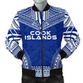 FUNSTUFFPRINT Cook Islands Flag Polynesian Chief Men's 3D Bomber Jacket