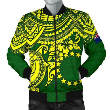 FUNSTUFFPRINT Cook Islands Polynesian bBomber Jacket (Men) - bPolynesian Turtle 3D Bomber Jacket