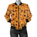 FUNSTUFFPRINT Cookie Biscuit Pattern Print Women Casual 3D Bomber Jacket