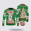 FUNSTUFFPRINT Corgi Dog Bells Christmas Ugly Christmas Sweater For Men And Women, Gift For Christmas, Best Winter Christmas Outfit Ugly  Sweater