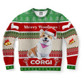 FUNSTUFFPRINT Corgi Dog Ugly Christmas Sweater, Christmas Sweater, Ugly Sweater, Funny Xmas Sweaters Ugly Sweater