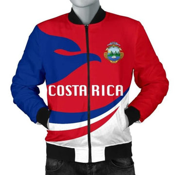 FUNSTUFFPRINT Costa Rica Men Bomber Jacket Proud Version 3D Bomber Jacket