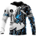FUNSTUFFPRINT Horse Couple 3D Hoodie and Zip Hoodie