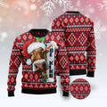 FUNSTUFFPRINT Cow Be Kind Ugly Christmas Sweater, Christmas Sweater, Ugly Sweater, Funny Xmas Sweaters Ugly Sweater