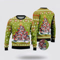 FUNSTUFFPRINT Cow Christmas Tree Ugly Christmas Sweater, Farm Sweater, Christmas Gift, Best Winter Outfit Christmas Ugly Sweater