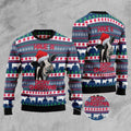 FUNSTUFFPRINT Cow Dairy Christmas Ugly Christmas Sweater, Christmas Sweater, Ugly Sweater, Funny Xmas Sweaters Ugly Sweater