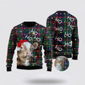 FUNSTUFFPRINT Cow, Hohoho Ugly Christmas Sweater, Farm Sweater, Christmas Gift, Best Winter Outfit Christmas Ugly Sweater