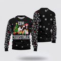 FUNSTUFFPRINT Cow Ugly Christmas Sweater, Farm Sweater, Christmas Gift, Best Winter Outfit Christmas Ugly Sweater