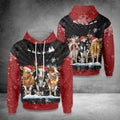 FUNSTUFFPRINT 3D Cows Christmas 1 All Over 3D Hoodie and Zip Hoodie