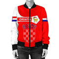 FUNSTUFFPRINT Croatia Coat Of Arms Women Bomber Jacketimple Style 3D Bomber Jacket