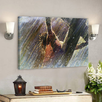 Crucifixion Canvas Prints - Jesus Canvas Art - Christ Pictures - Religious Wall Art Canvas - Christian Canvas Wall Art - Christian Gift 