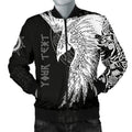 FUNSTUFFPRINT Custom Men's Bomber Jacket Mystical Raven Tattoo Special 3D Bomber Jacket