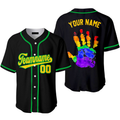 Custom Black Color Pride Hand LGBT Baseball Jersey, Gift for LGBT shirt