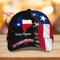FUNSTUFFPRINT Custom 3D All Over Print Texas Roots Cap Hat - Eagle Texas Classic Cap - Baseball Texas Caps