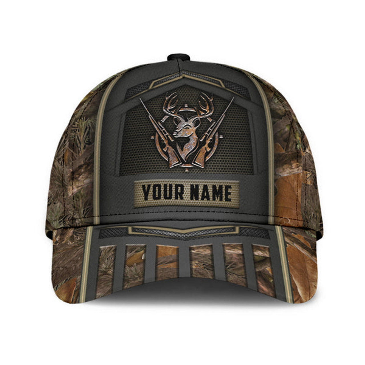 FUNSTUFFPRINT Custom Hunting Classic Cap Hat With Name - Hunter Baseball Cap Hat Present To Hunter Man Girl