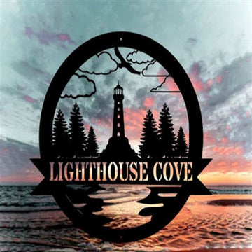 Custom Metal Farm Sign, Lighthouse Metal Sign, Gift Ideas For Farm Woman, Large Metal Outdoor Signs, Outdoor Metal Sign Frames