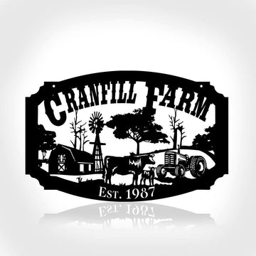 Custom Metal Farm Signs, Barn Cow Tractor Outdoor Farmhouse, Gift Ideas For Farm Woman, Large Metal Outdoor Signs, Outdoor Metal Sign Frames