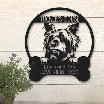 Custom Metal Sign, Australian Silky Terrier Dog Lovers Funny Metal Sign, Anniversary Gift, Dog House Sign, Outdoor Sign, Home Decor Sign