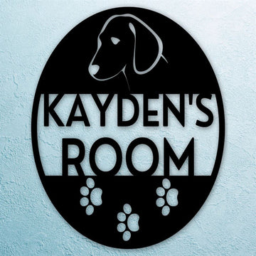 Custom Metal Sign, Dog House Metal Sign, Anniversary Gift, Dog House Sign, Dog Wall Art, Outdoor Sign, Home Decor Sign