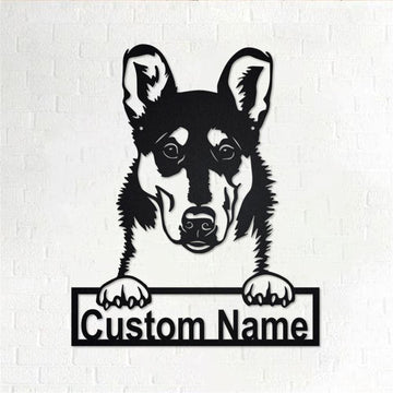 Custom Metal Sign, Smooth Collie Dog Metal Sign, Anniversary Gift, Dog House Sign, Dog Wall Art, Outdoor Sign, Home Decor Sign