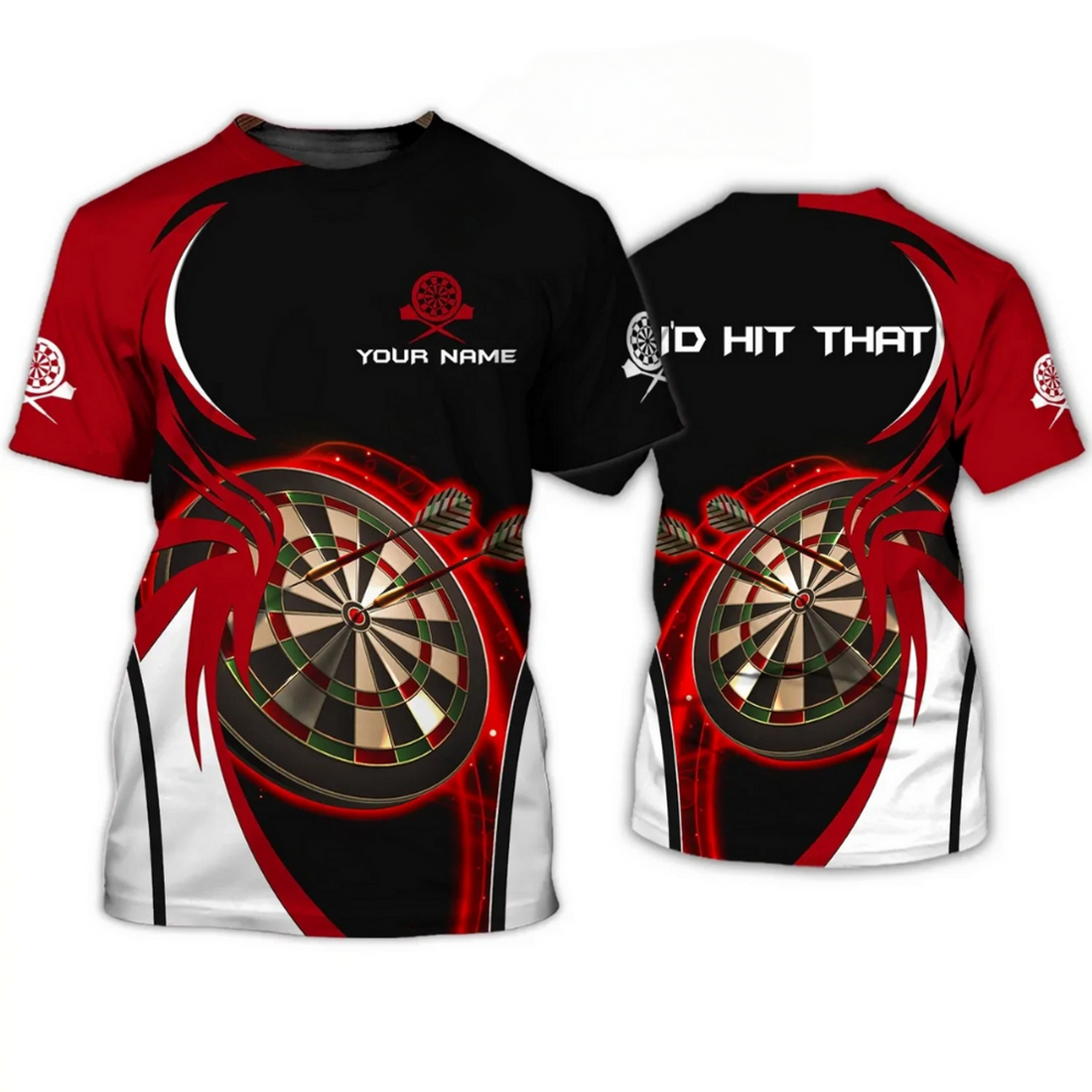 Customized 3D All Over Print Dart Player Shirt I'd Hit That Dart T-Shirt Present To Dart Team