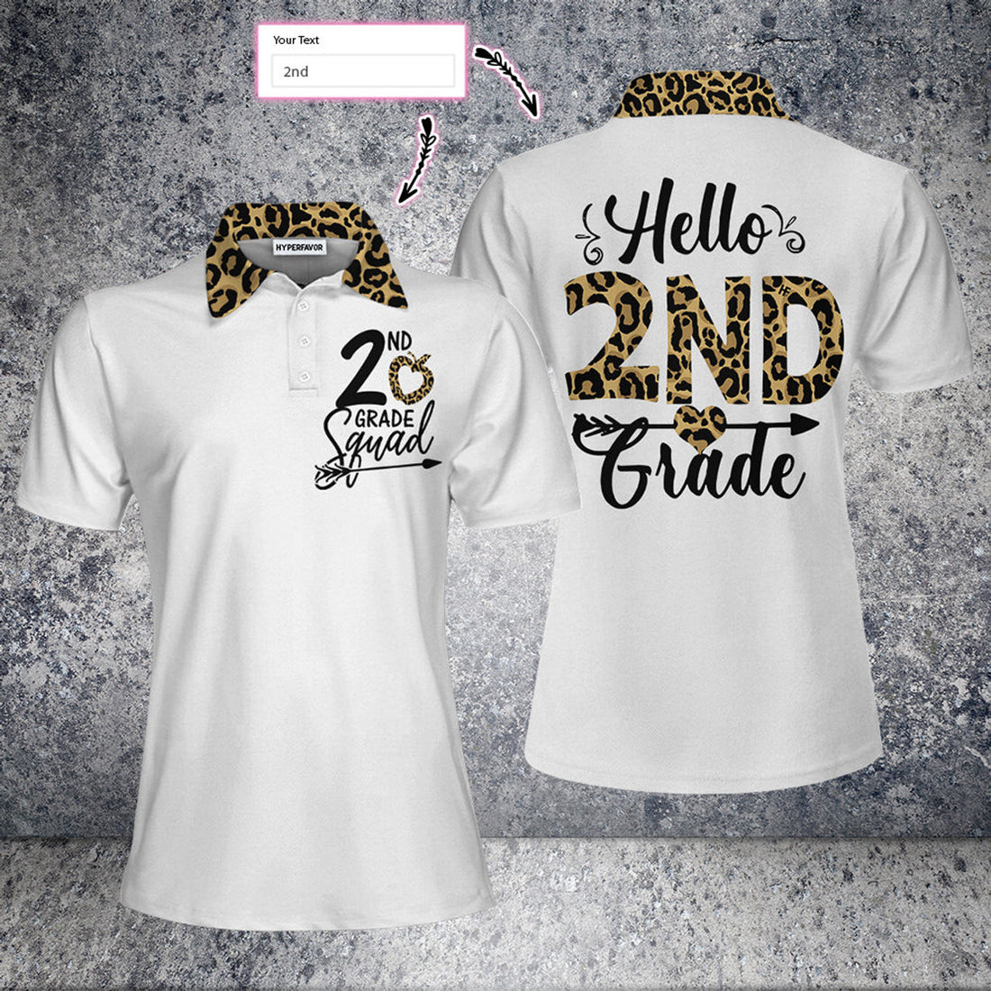 Custom Personalized Squad Team Leopard Custom Short Sleeve Women Polo Shirt, Personalized Polo Shirt Gift For Ladies, Gift For Women