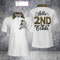 Custom Personalized Squad Team Leopard Custom Short Sleeve Women Polo Shirt, Personalized Polo Shirt Gift For Ladies, Gift For Women