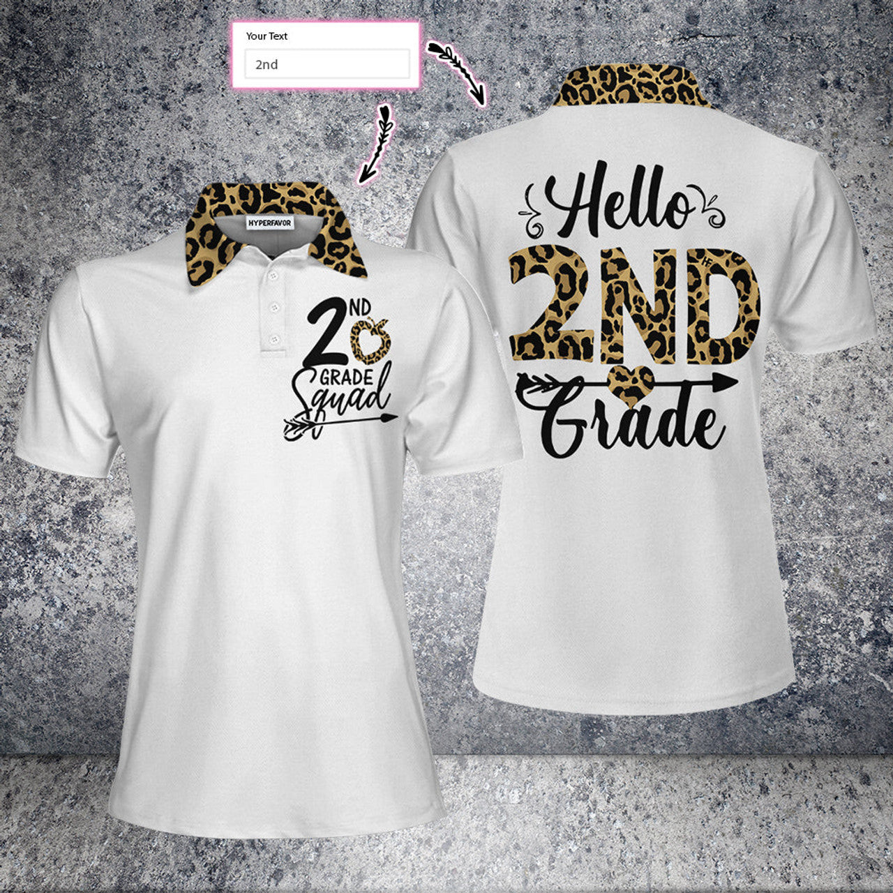 Custom Personalized Squad Team Leopard Custom Short Sleeve Women Polo Shirt, Personalized Polo Shirt Gift For Ladies, Gift For Women