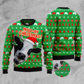 FUNSTUFFPRINT Cute Cow Ugly Christmas Sweater, Christmas Sweater, Ugly Sweater, Funny Xmas Sweaters Ugly Sweater