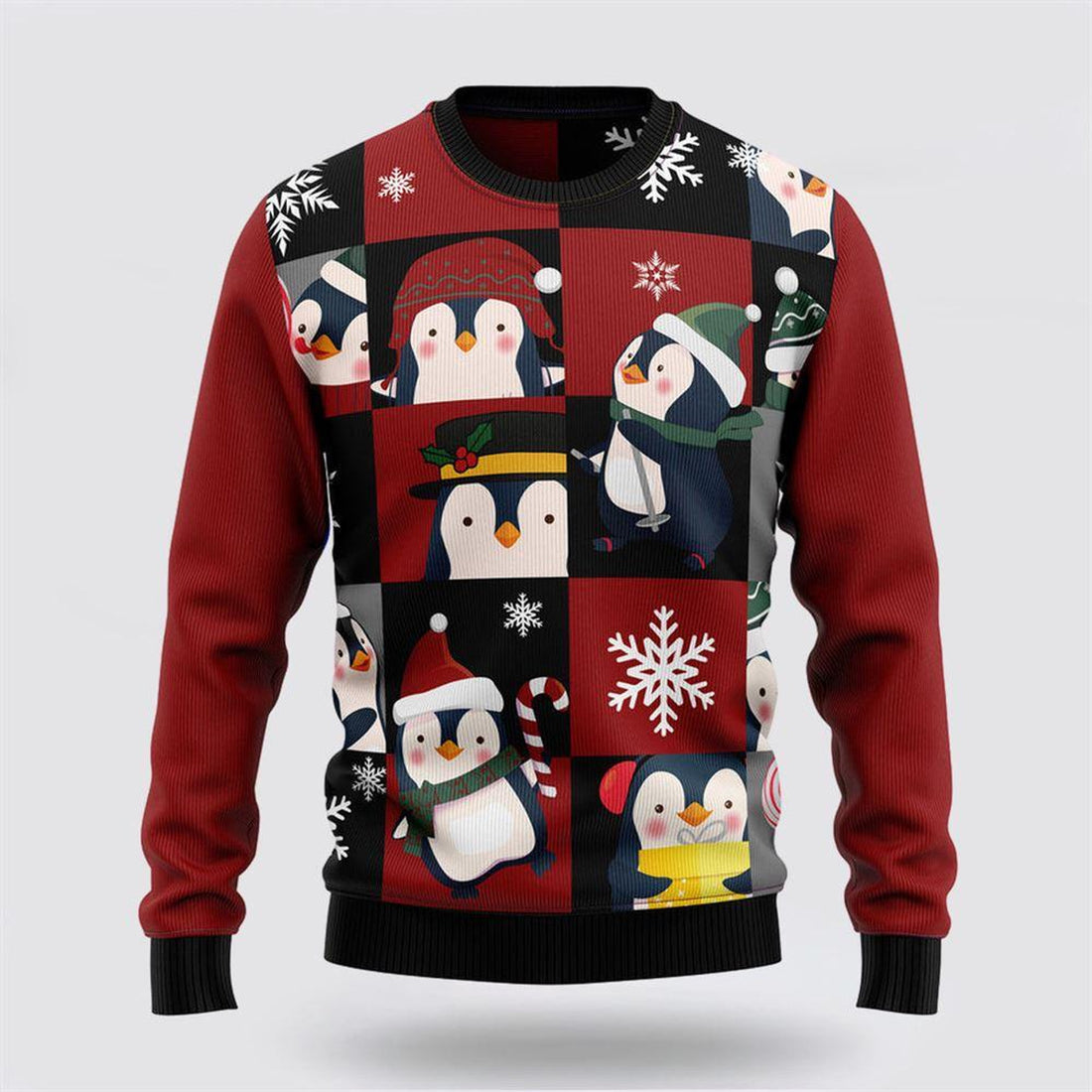 FUNSTUFFPRINT Cute Penguin Ugly Christmas Sweater – Gifts For Pet Lover Ugly  Sweater