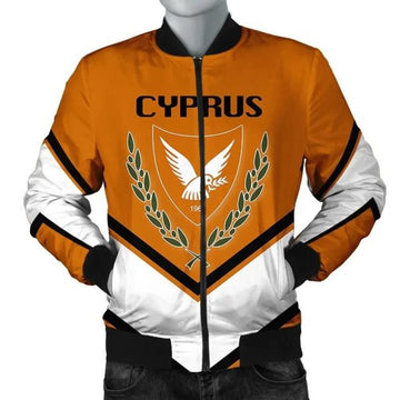 FUNSTUFFPRINT Cyprus Coat Of Arms Men Bomber Jacket Lucian Style 3D Bomber Jacket