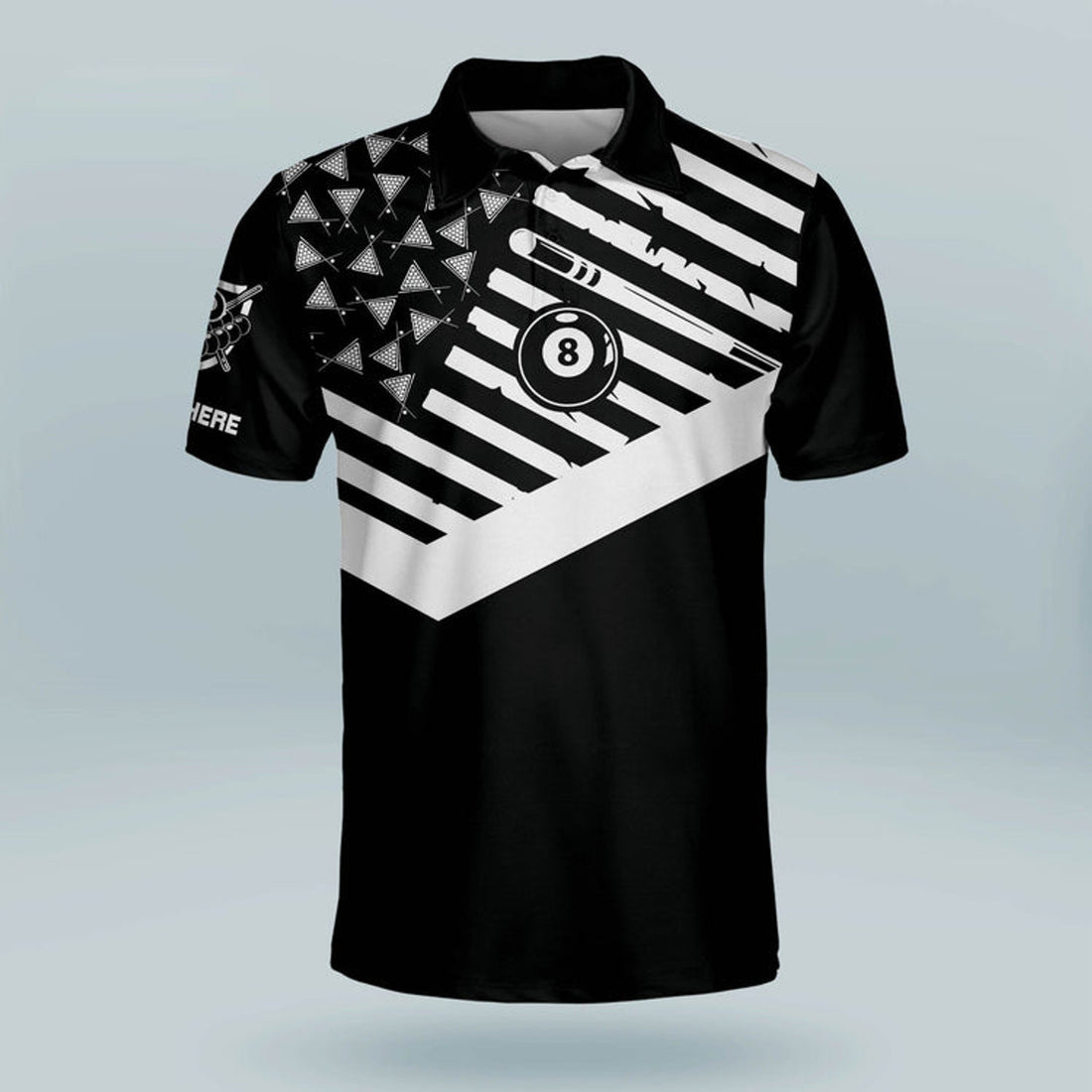 Custom Some Grandpas Play Bingo Real Grandpas Go Play Pool Billiard Polo Shirt