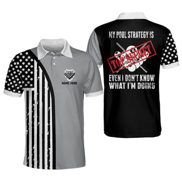 Personalized Funny My Pool Strategy Is Top Secret Even, Gift For Billiard Player